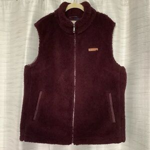 Faux Shearling Vest. Size Large